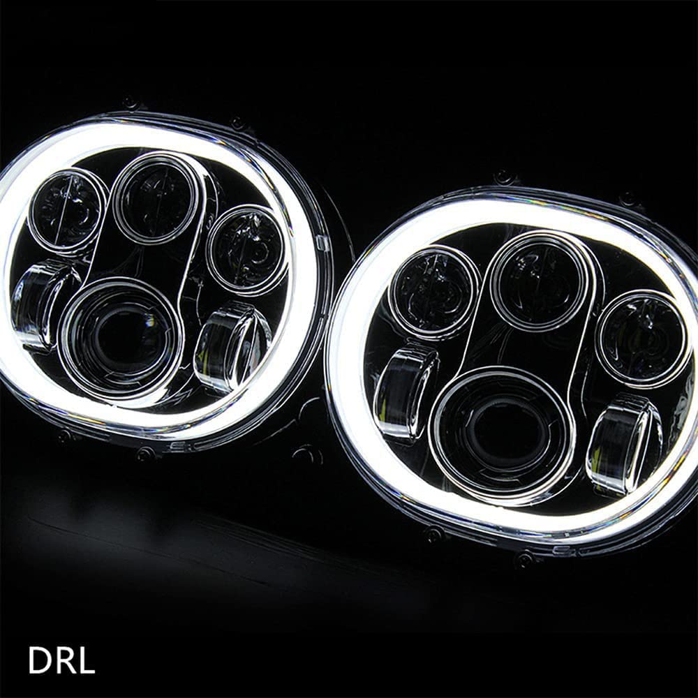 Amazon | Ranzek バイク ダブル LEDヘッドランプ 5 3/4